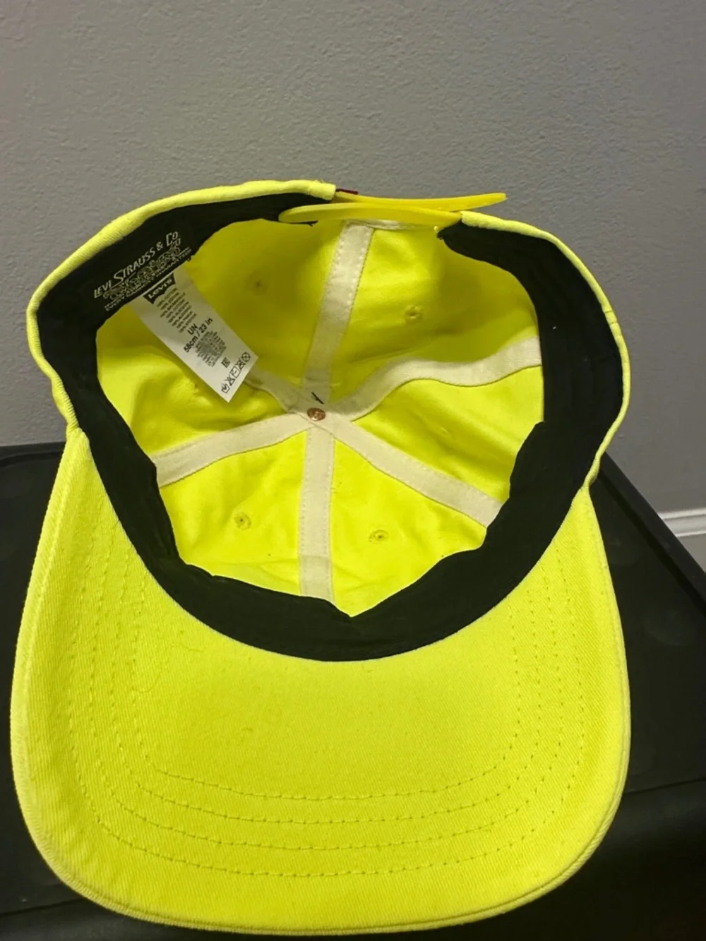 Levi's Bright Neon Yellow Logo Cap
